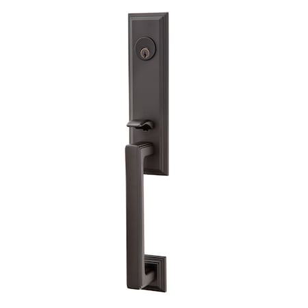 Emtek Flat Black Handleset, 4211BNUS19 4211BNUS19